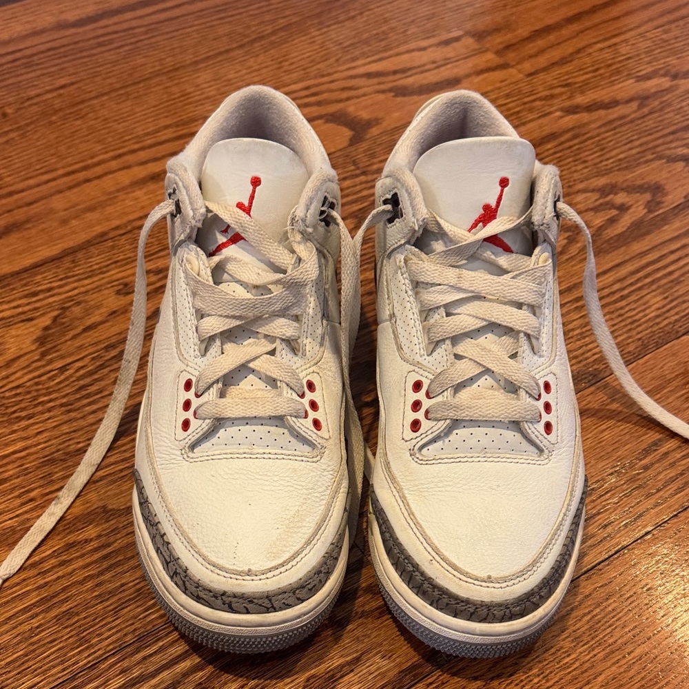 Jordan White and Red Sneakers